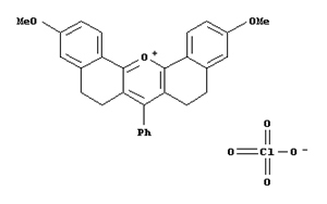 3,11-DIMETHOXY-7-PHENYL-6,8,9,13B-TETRAHYDRO-5H-DIBENZO[C,H]XANTHYLIUM PERCHLORATE